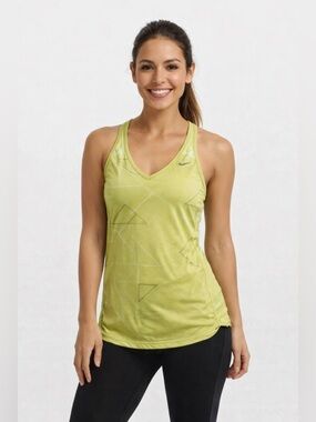 Nike Dri-Fit V-Neck Racerback Sleeveless Athletic Tank - Size S